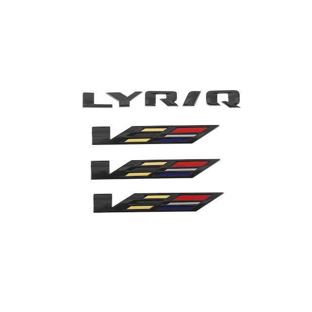 LYRIQ Emblems in Black (for V-Series Trim)