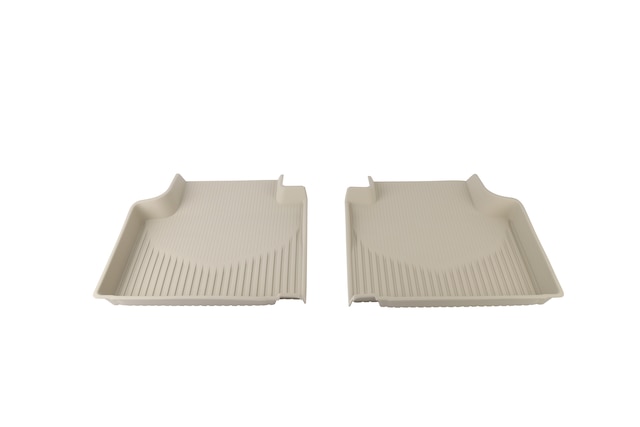First-Row Premium All-Weather Floor Mats in Whisper Beige with Cadillac ...