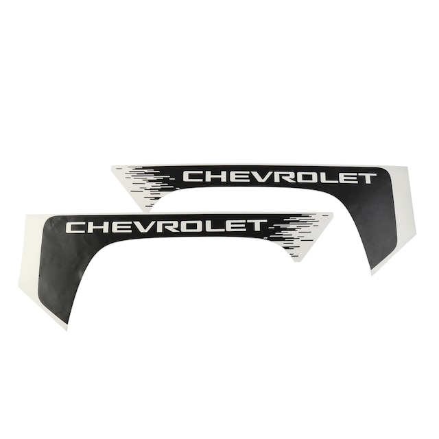 Bedside Decal Package in Black with Chevrolet Script