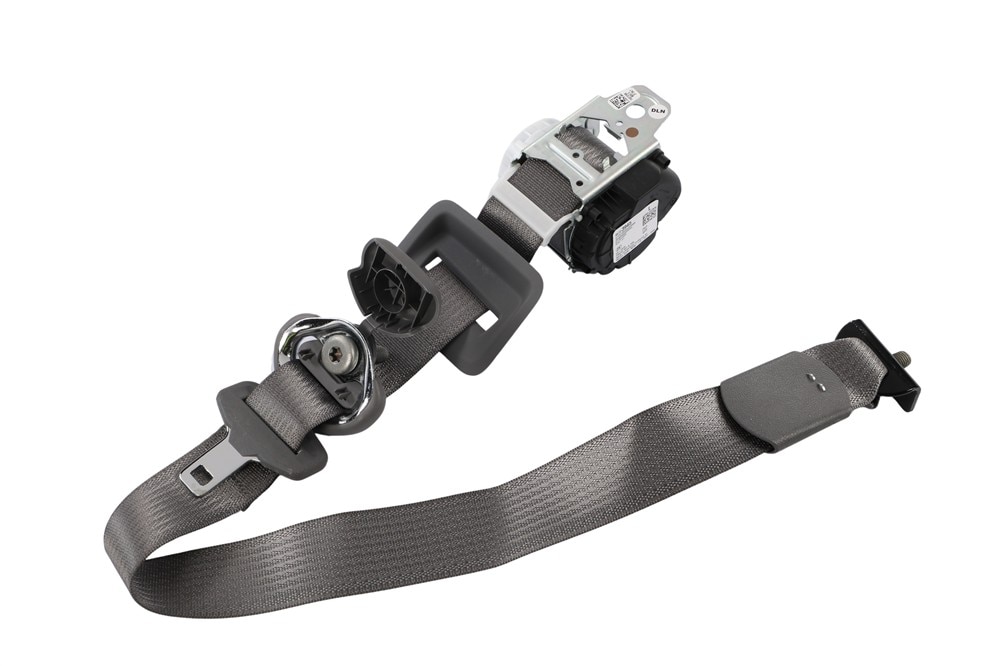GM Genuine Parts Dark Ash Grey Driver Side 3rd Row Seat Belt Refractor