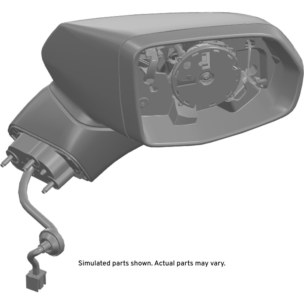 GM Genuine Parts Outside Rear Passenger Side View Mirror