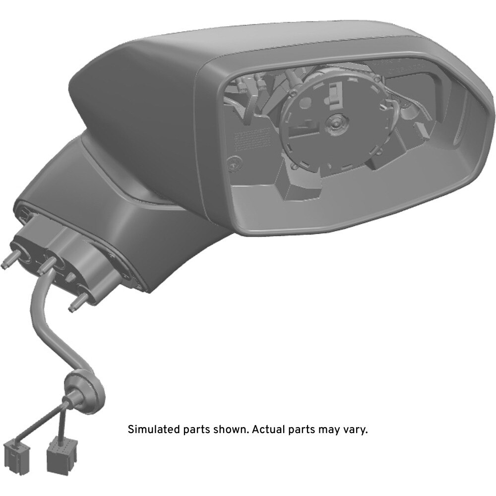GM Genuine Parts Outside Rear Passenger Side View Mirror