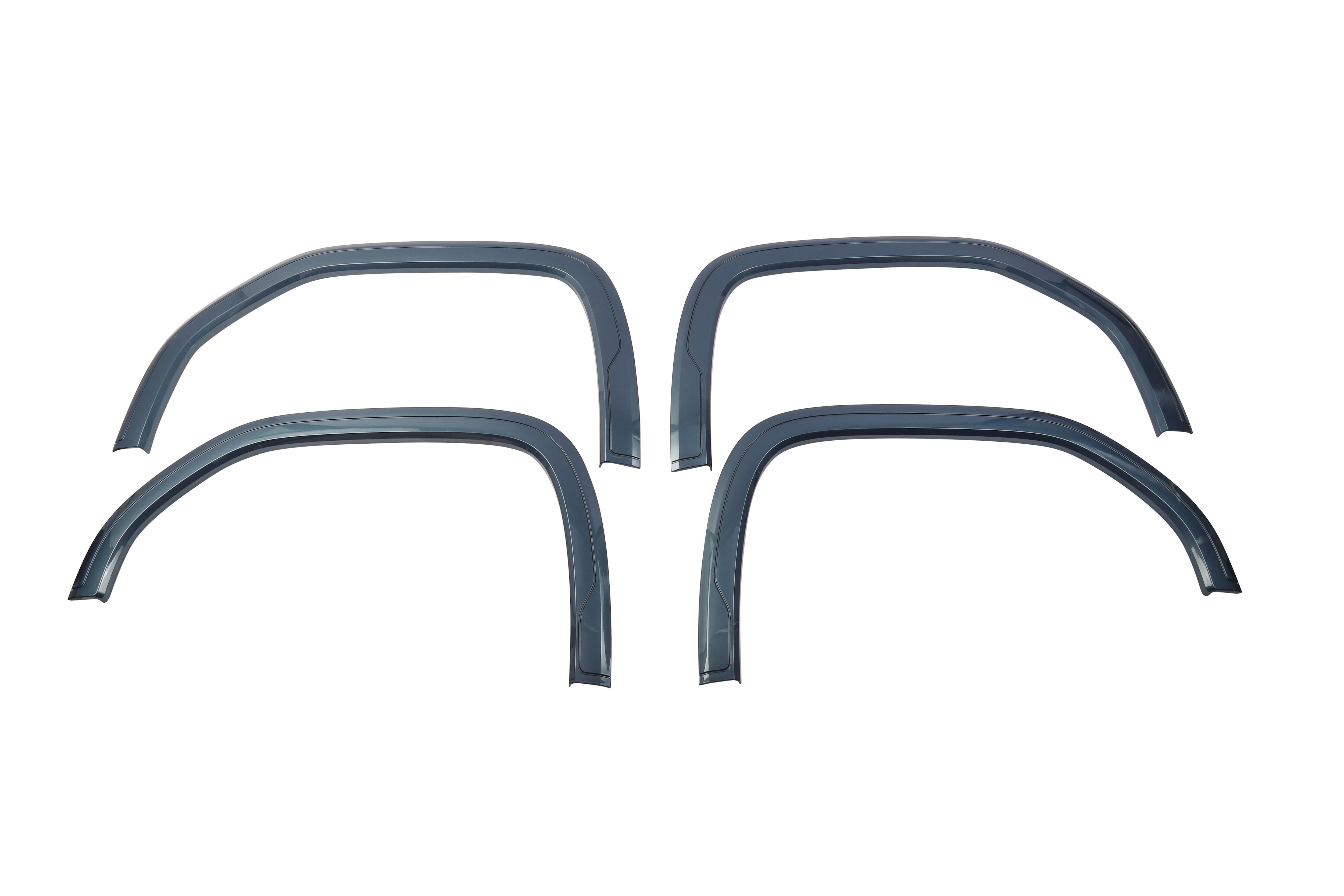 Front and Rear Fender Flare Set in Downpour Metallic