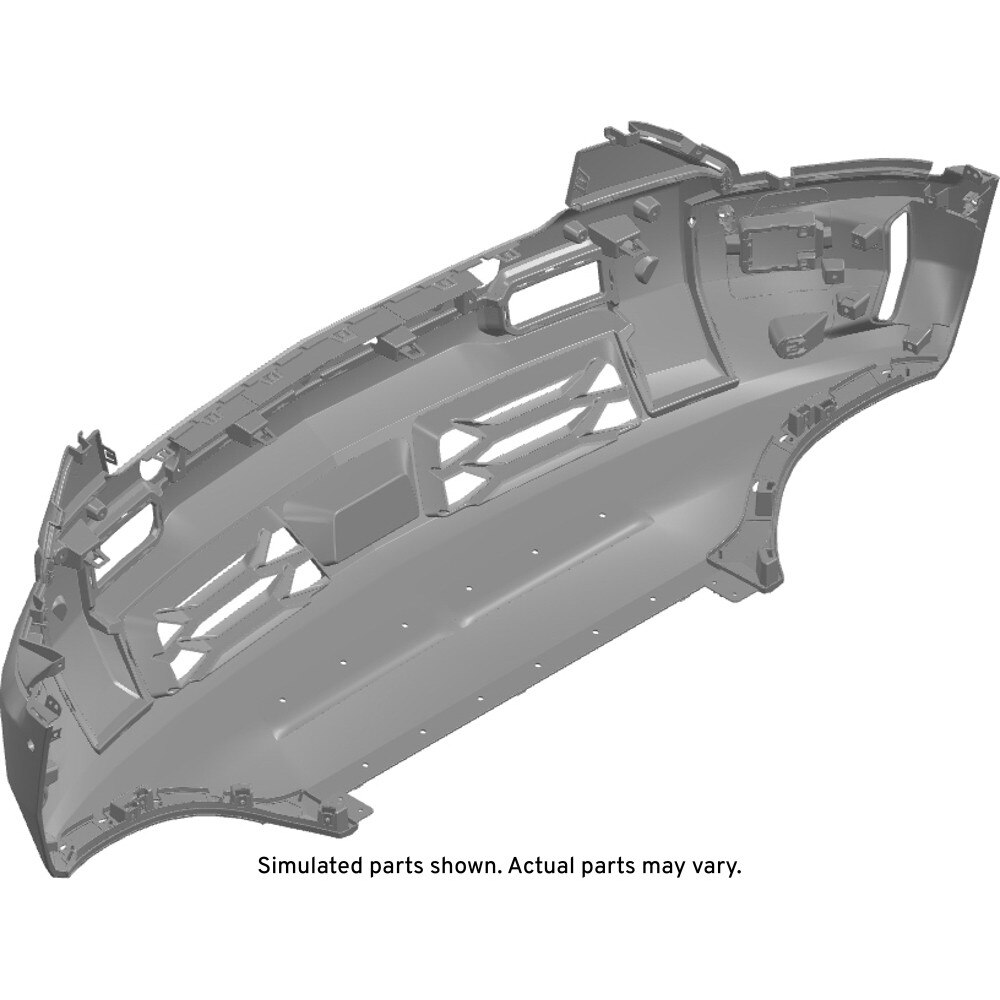 GM Genuine Parts Black Front Bumper Lower Fascia