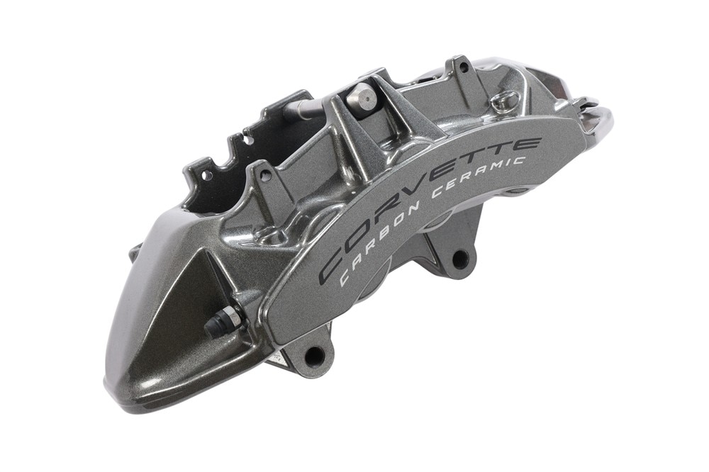 GM Genuine Parts Harbor Gray Metallic Front Drivers Side Brake Pads and Caliper