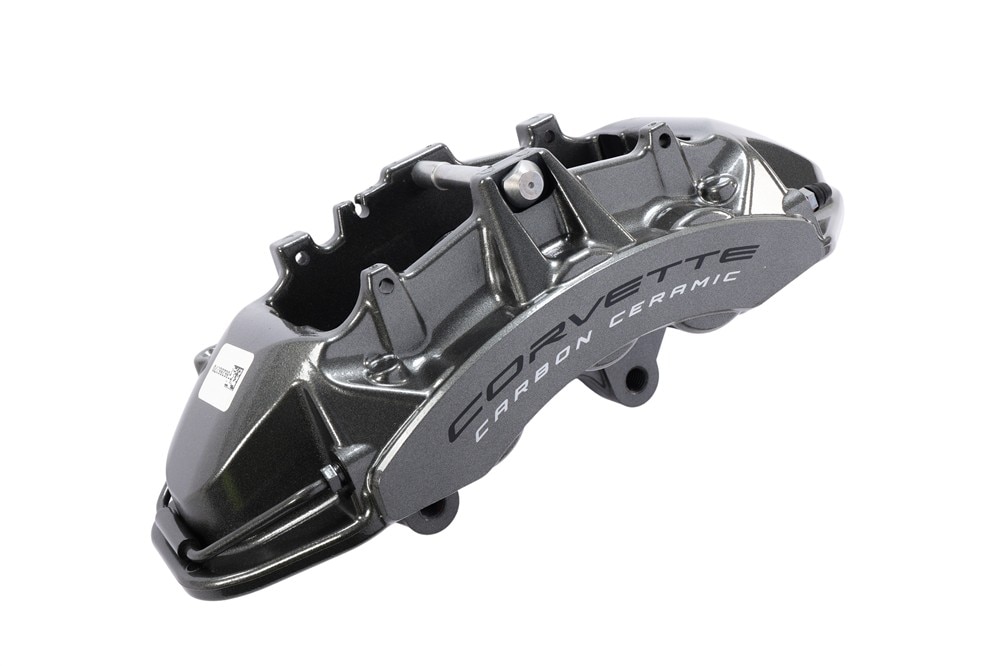 GM Genuine Parts Harbor Gray Metallic Front Passengers Side Brake Pads and Caliper