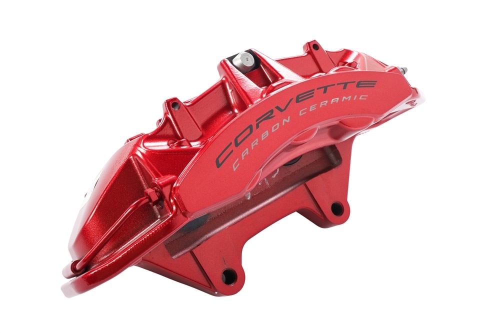 GM Genuine Parts Edge Red Met Front Passengers Side Brake Pads and Caliper