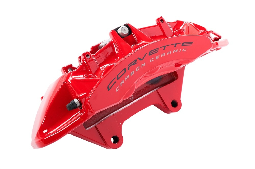 GM Genuine Parts Torch Red Front Drivers Side Brake Pads and Caliper