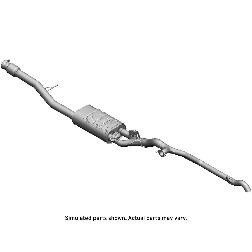 GM Genuine Parts Exhaust Muffler with Exhaust Pipe