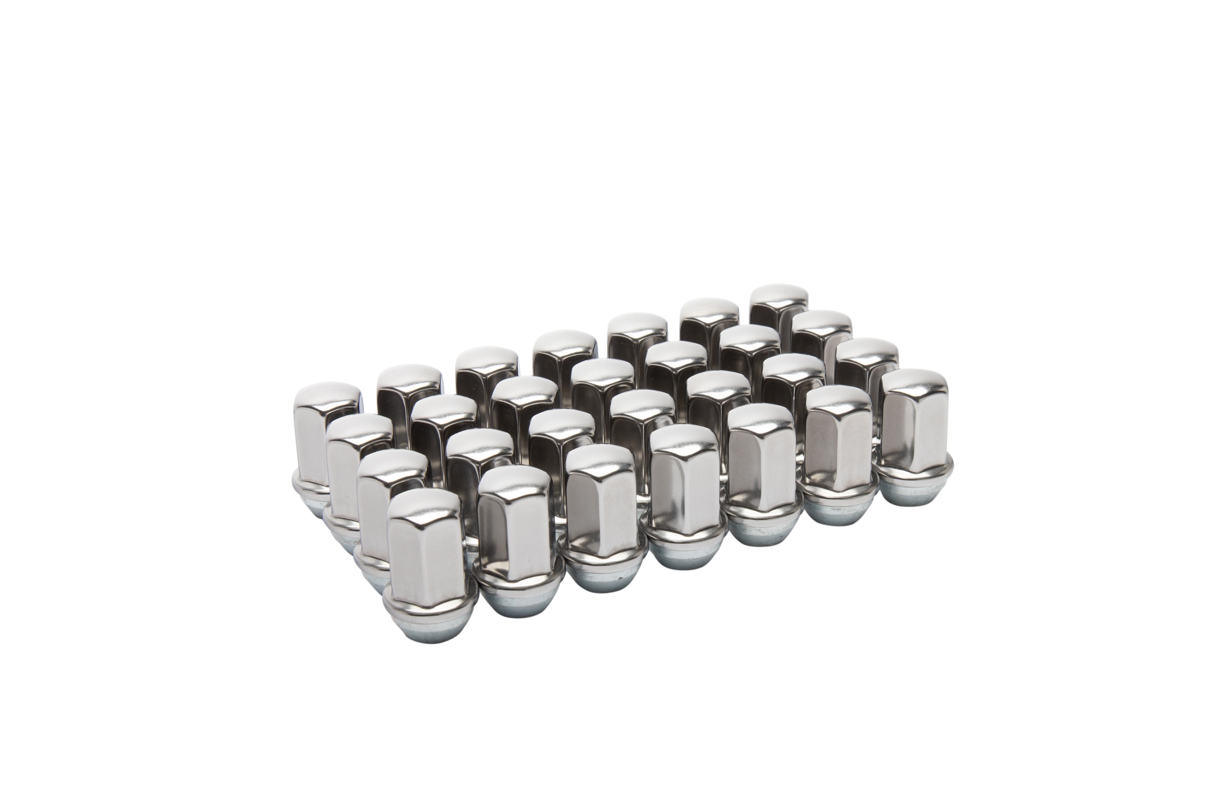 Pack of 28 Lug Nuts in Bright Finish