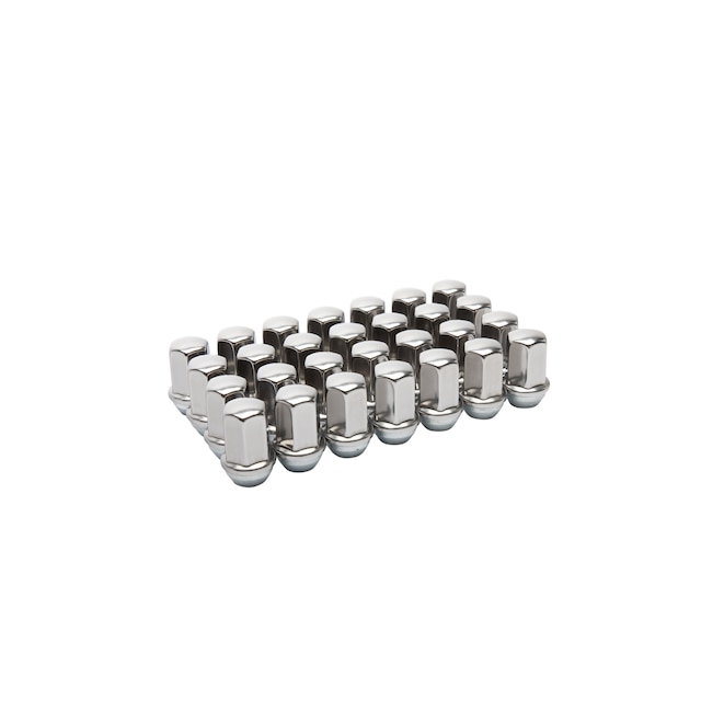 Pack of 28 Lug Nuts in Bright Finish