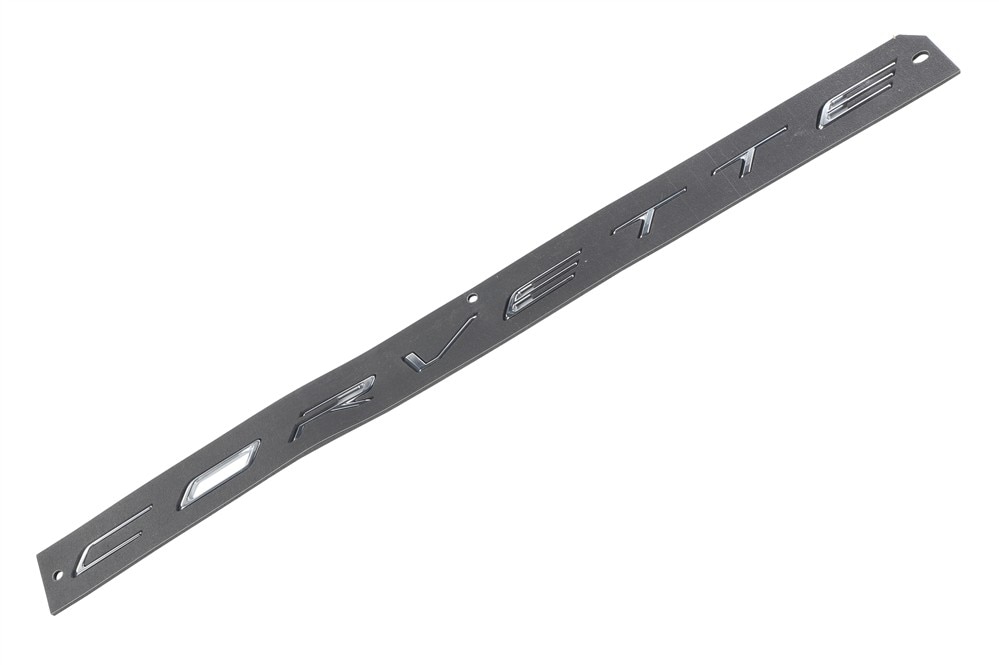 GM Genuine Parts Galvano Silver Rear Bumper Fascia Vehicle Name Plate