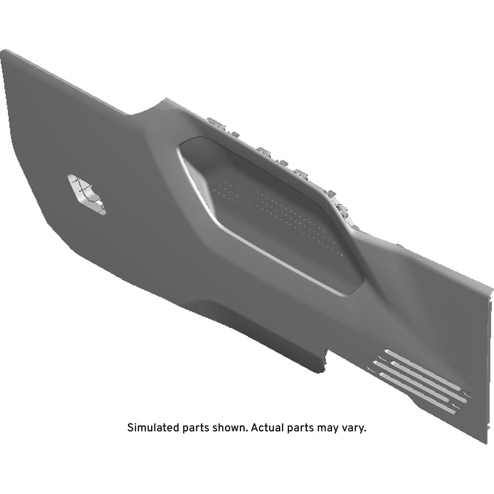 GM Genuine Parts Sky Cool Gray Front Floor Console Driver Side Extension Panel