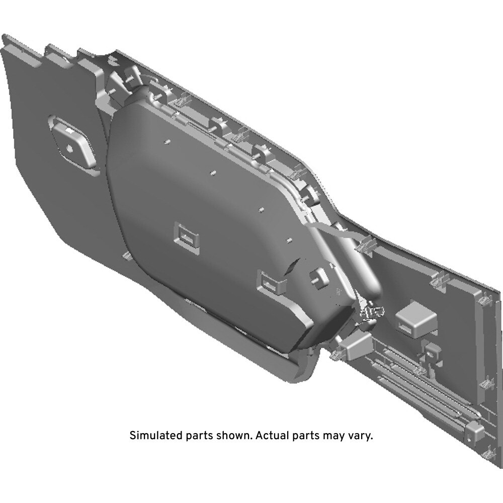 GM Genuine Parts Backen Black Front Floor Console Passenger Side Extension Panel