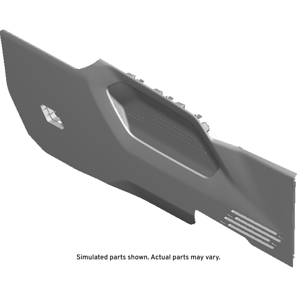 GM Genuine Parts Backen Black Front Floor Console Driver Side Extension Panel