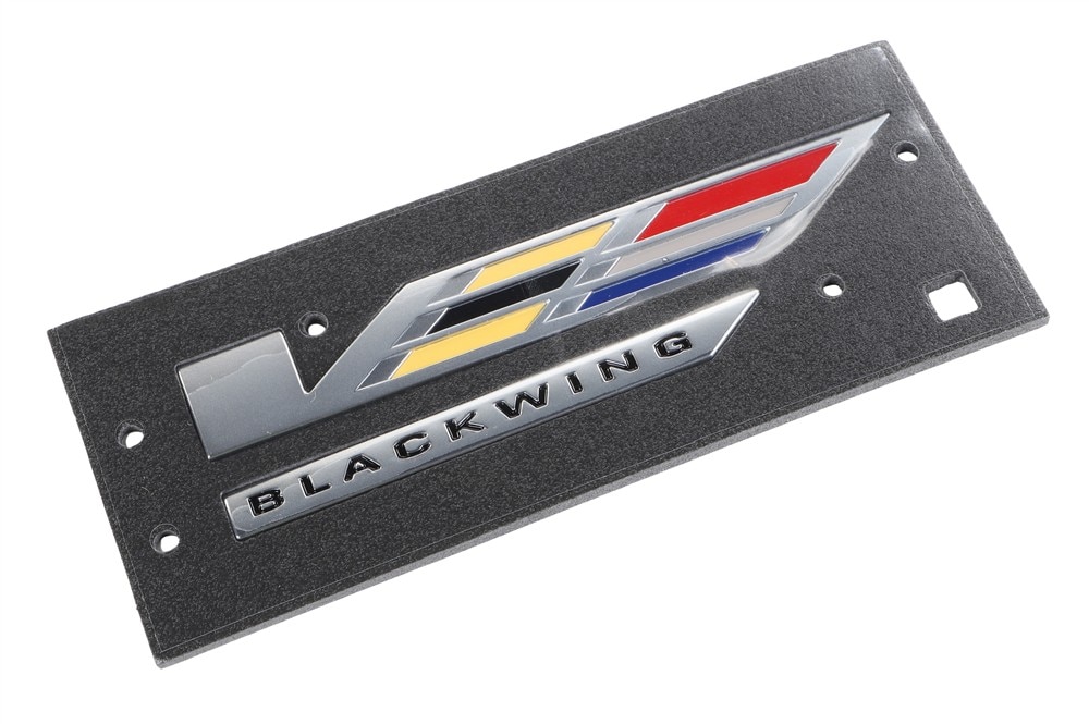GM Genuine Parts Galvano Silver Front Driver Side Fender Marketing Package Name Plate
