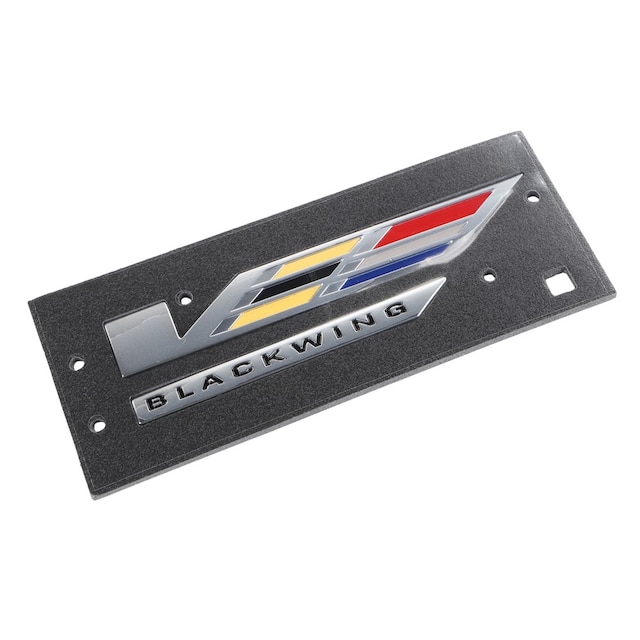 GM Genuine Parts Galvano Silver Front Driver Side Fender Marketing Package Name Plate