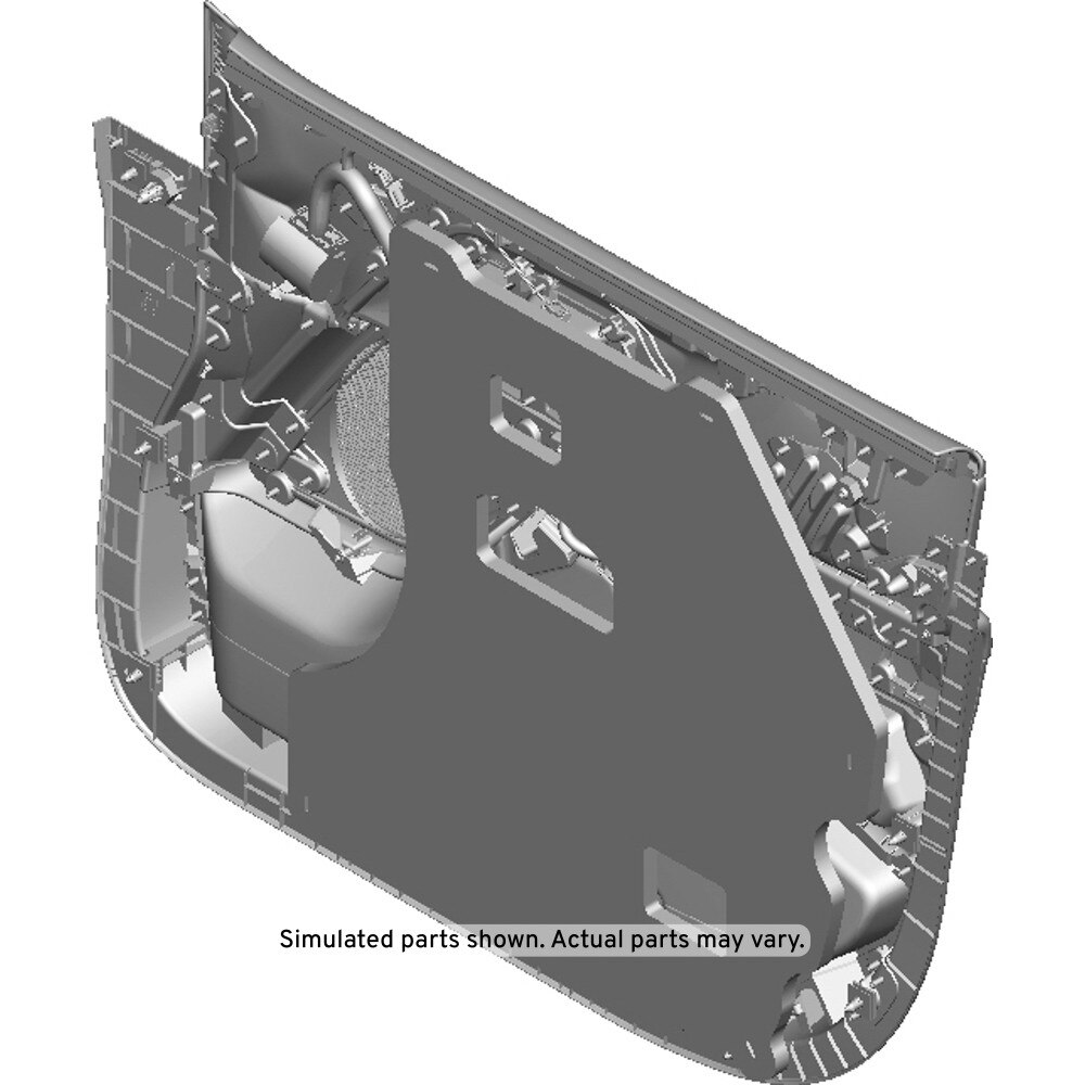 GM Genuine Parts Backen Black Front Driver Side Door Trim