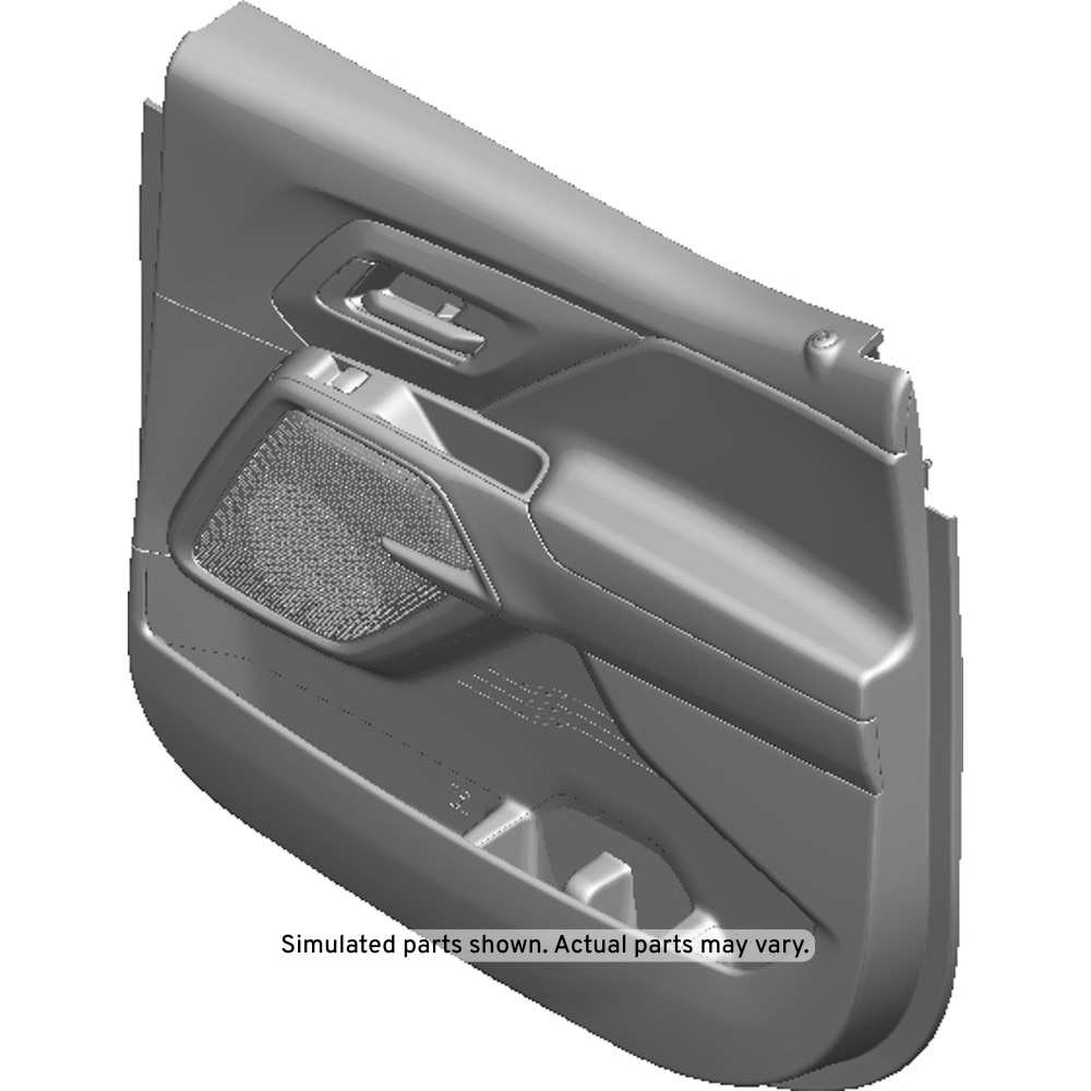 GM Genuine Parts Backen Black Rear Passenger Side Door Trim