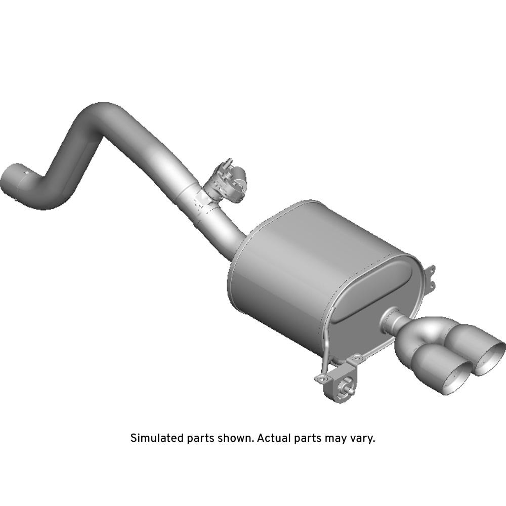 GM Genuine Parts Exhaust Rear Muffler with Exhaust Pipe
