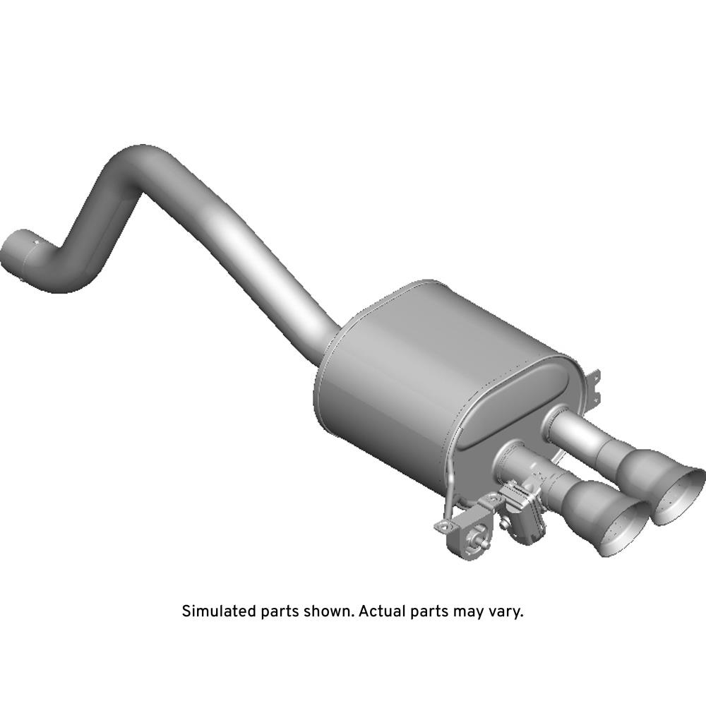 GM Genuine Parts Exhaust Driver Side Rear Muffler with Exhaust Pipe
