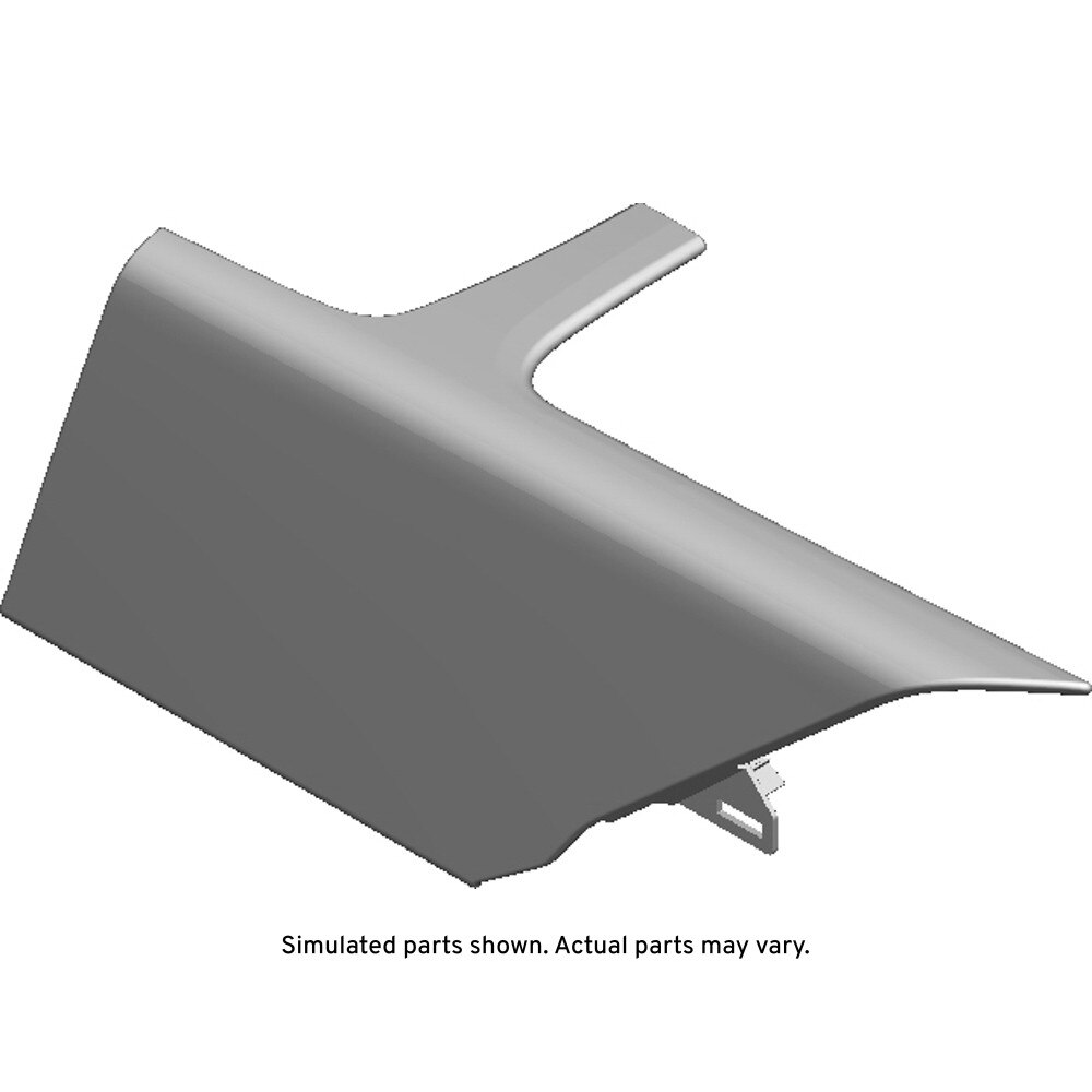 GM Genuine Parts Sheer Gray Rear Floor Console Rear Driver Side Trim Panel