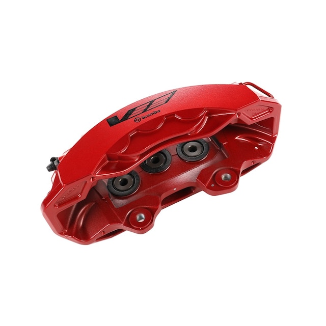 GM Genuine Parts Red Front Driver Side Brake Caliper without Brake Pads