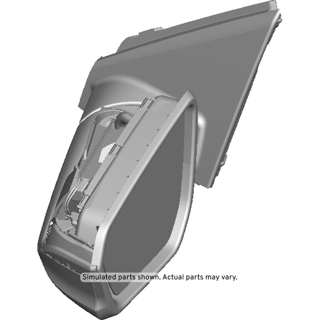 GM Genuine Parts Driver Side Door Mirror without Cover
