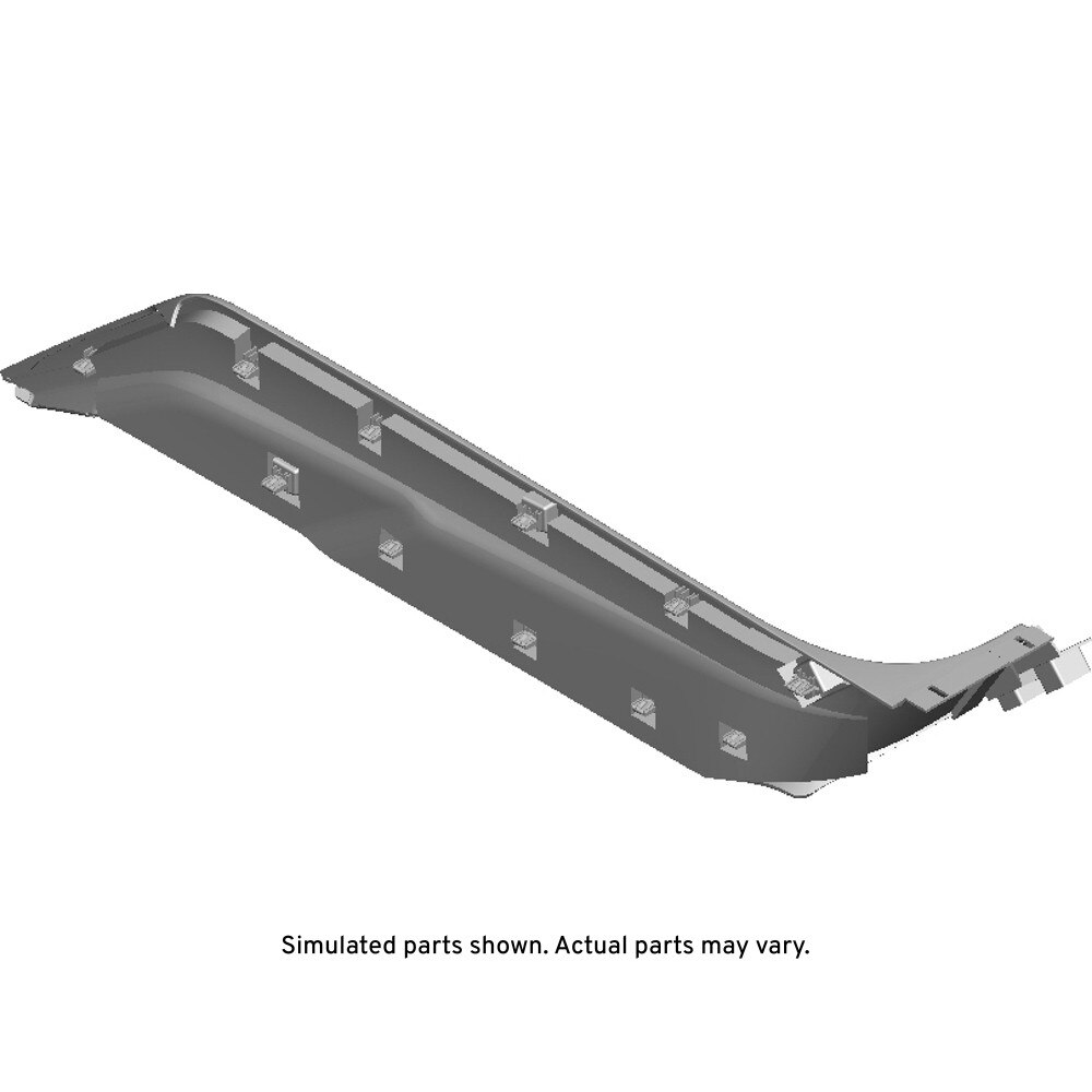 GM Genuine Parts Phantom Blue Rear Floor Console Front Passenger Side Trim Upper Panel