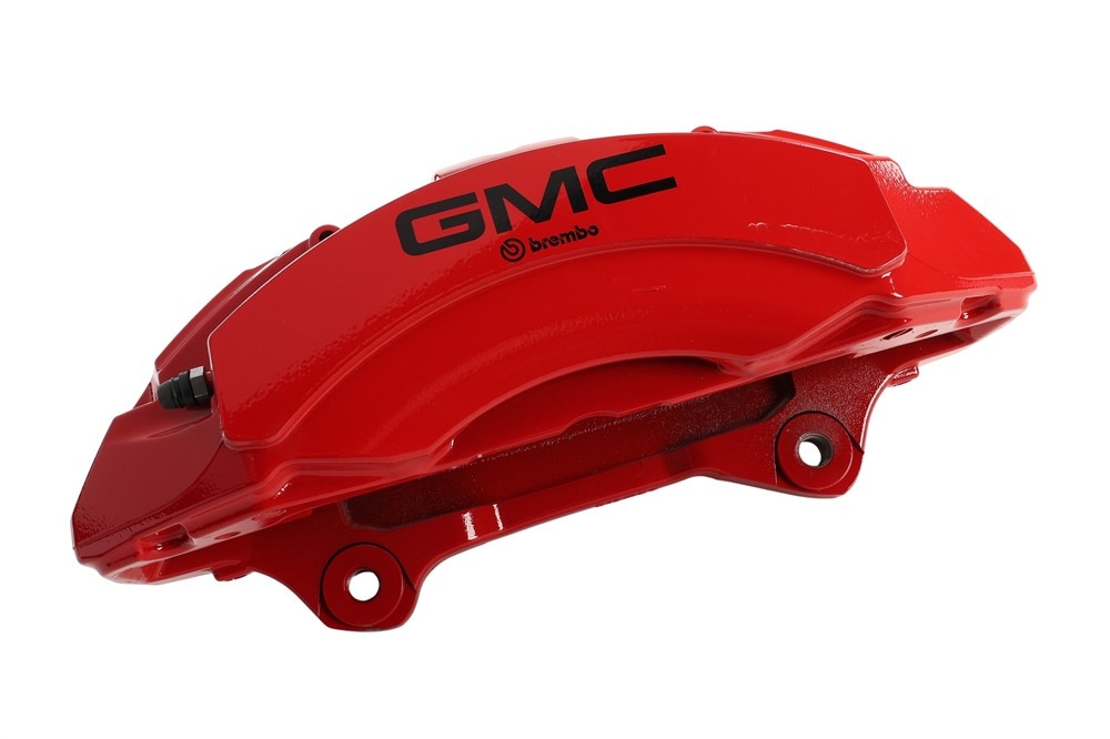 GM Genuine Parts Performance Red Front Driver Side Brake Caliper without Brake Pads and Bracket