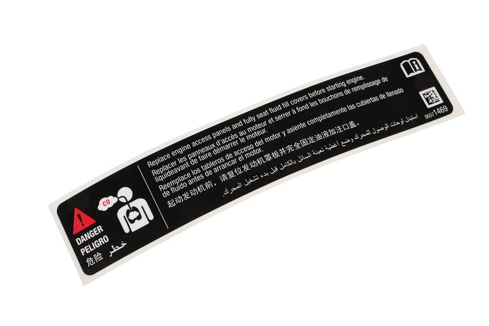 GM Genuine Parts Chemical Exposure Danger Label
