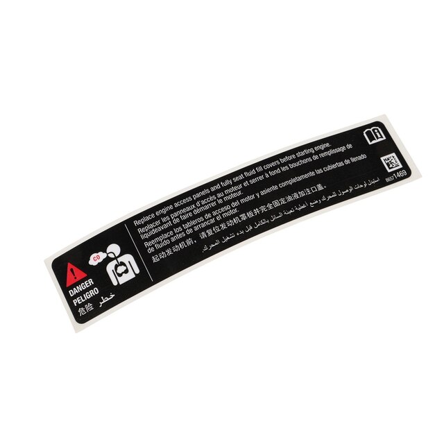 GM Genuine Parts Chemical Exposure Danger Label