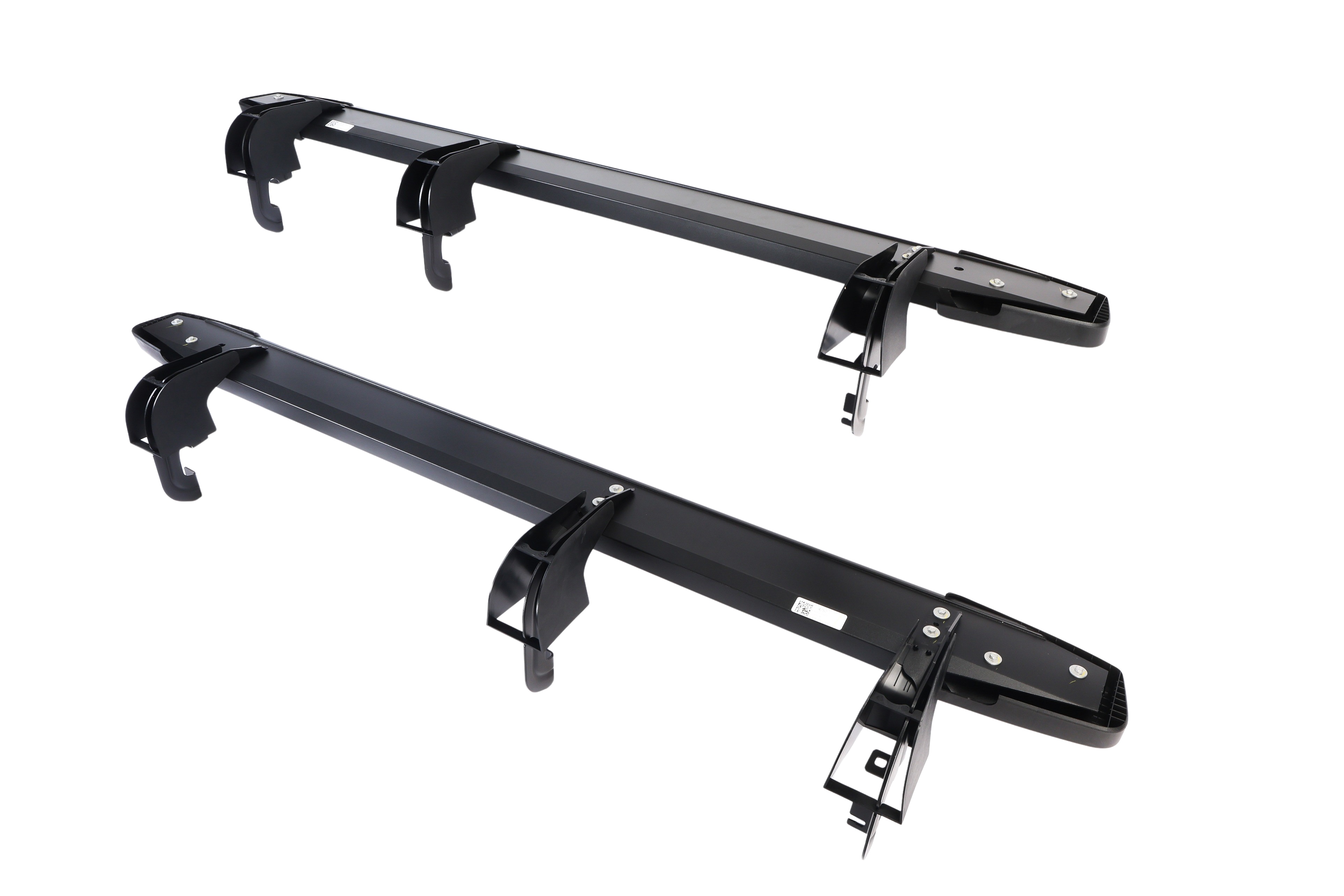 Double Cab 6-Inch Rectangular Assist Steps in Black | 86574757