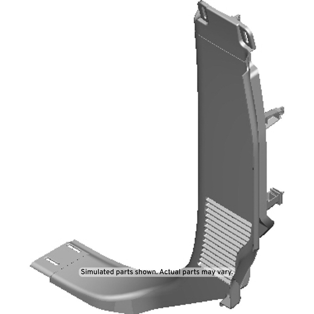 GM Genuine Parts Backen Black Passenger Side Body Lock Pillar Garnish Molding