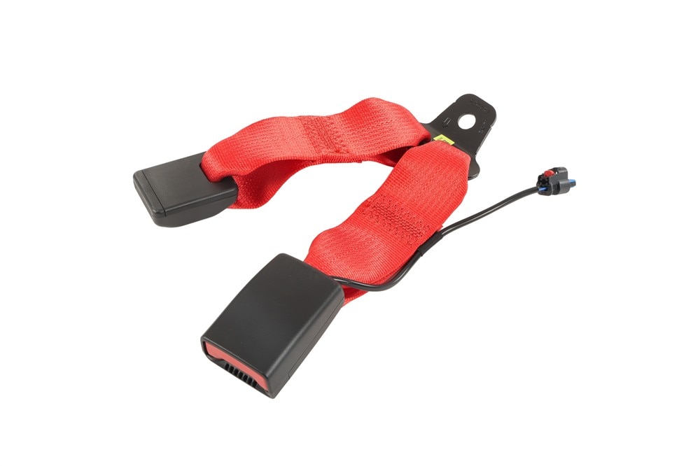 GM Genuine Parts Torch Red Rear Driver Side Seat Belt Buckle
