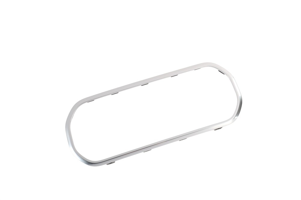GM Genuine Parts Galvano Silver Front Floor Console Cup Holder Opening Trim Plate