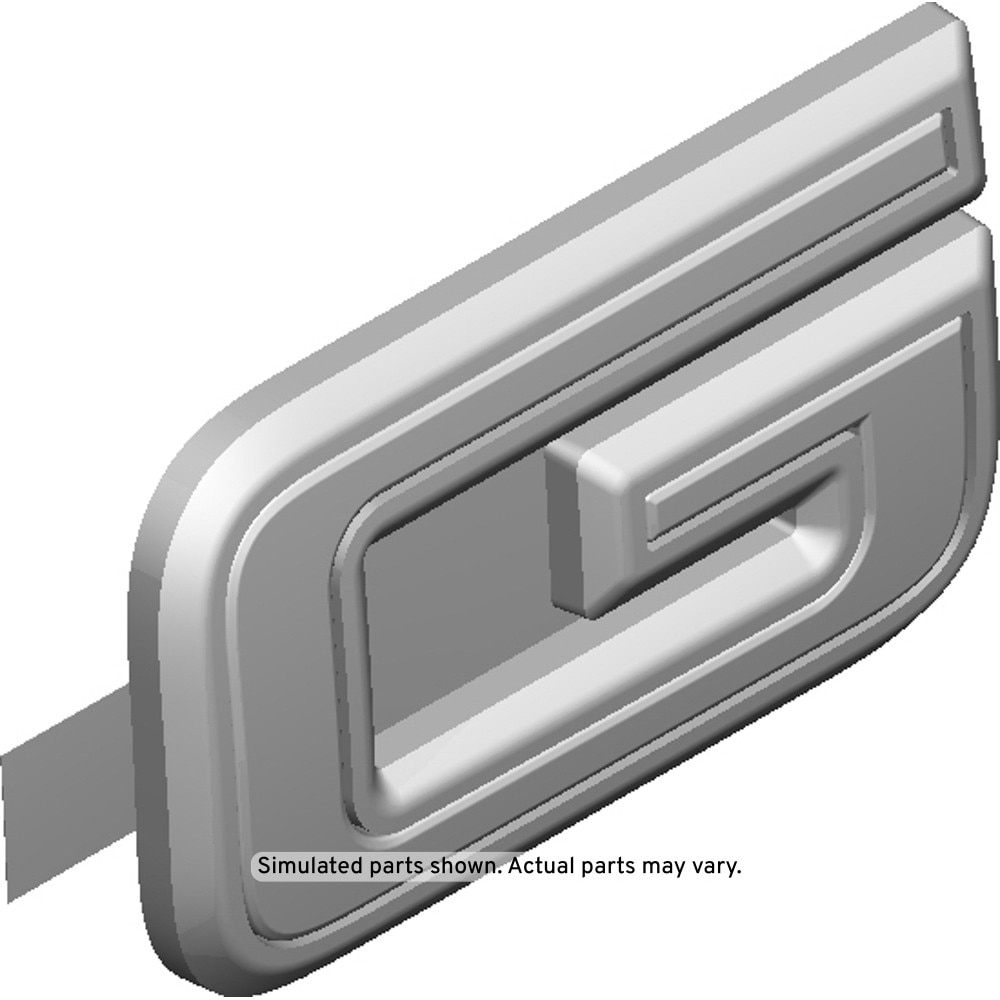 GM Genuine Parts Black (G) Tailgate Letter