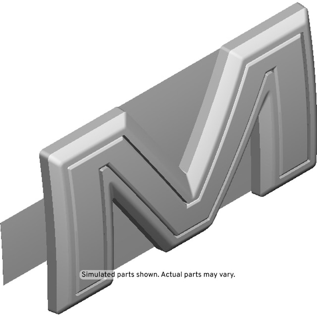 GM Genuine Parts Black (M) Tailgate Letter