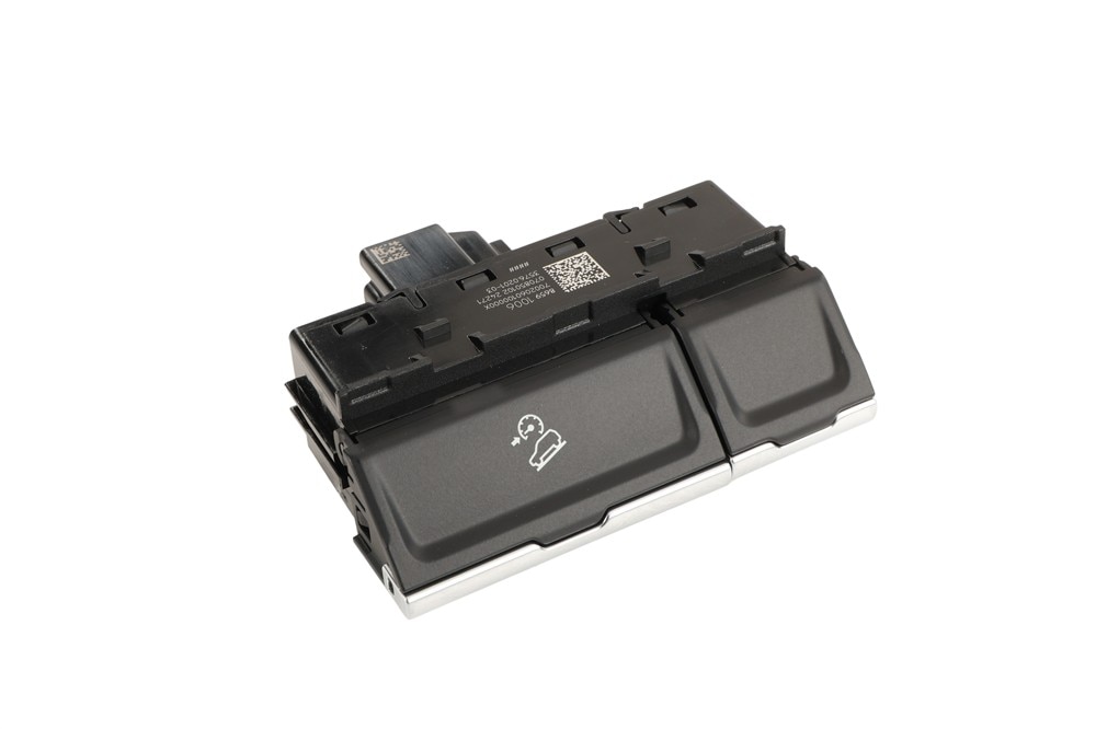 GM Genuine Parts Jet Black Passenger Side Instrument Panel Center Accessory Function Switch (Programming Required)