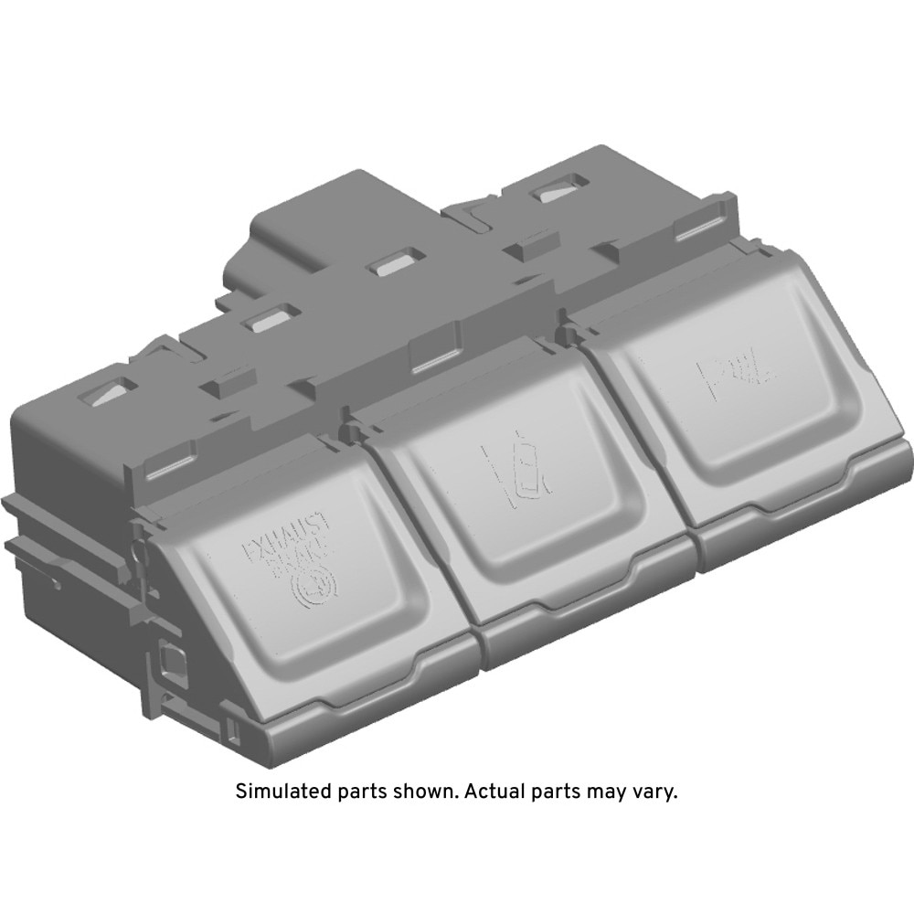GM Genuine Parts Jet Black Passenger Side Instrument Panel Center Accessory Function Switch