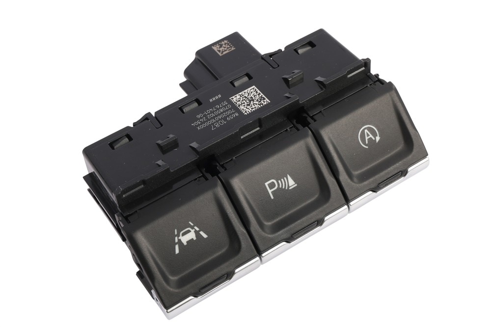 GM Genuine Parts Jet Black Instrument Panel Center Accessory Function Switch (3 Button)
