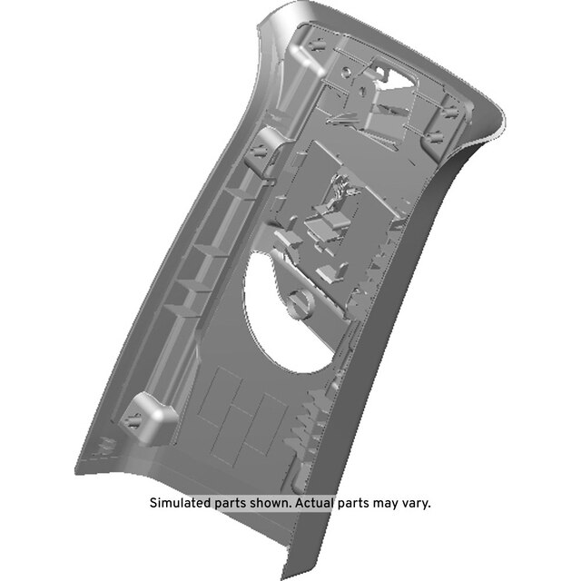 GM Genuine Parts Jet Black Driver Side Center Pillar Upper Trim Panel
