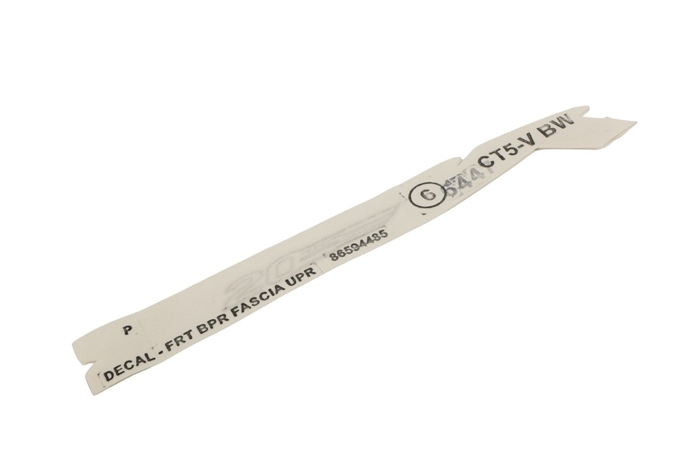 GM Genuine Parts Silver Front Bumper Fascia Upper Decal
