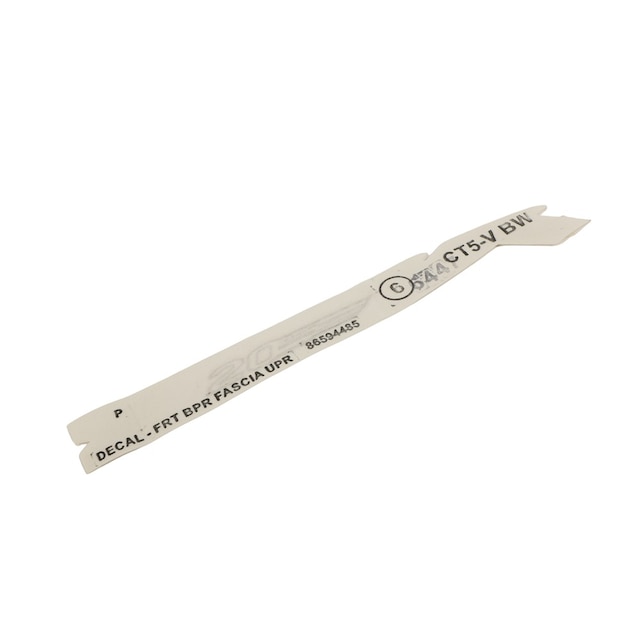 GM Genuine Parts Silver Front Bumper Fascia Upper Decal