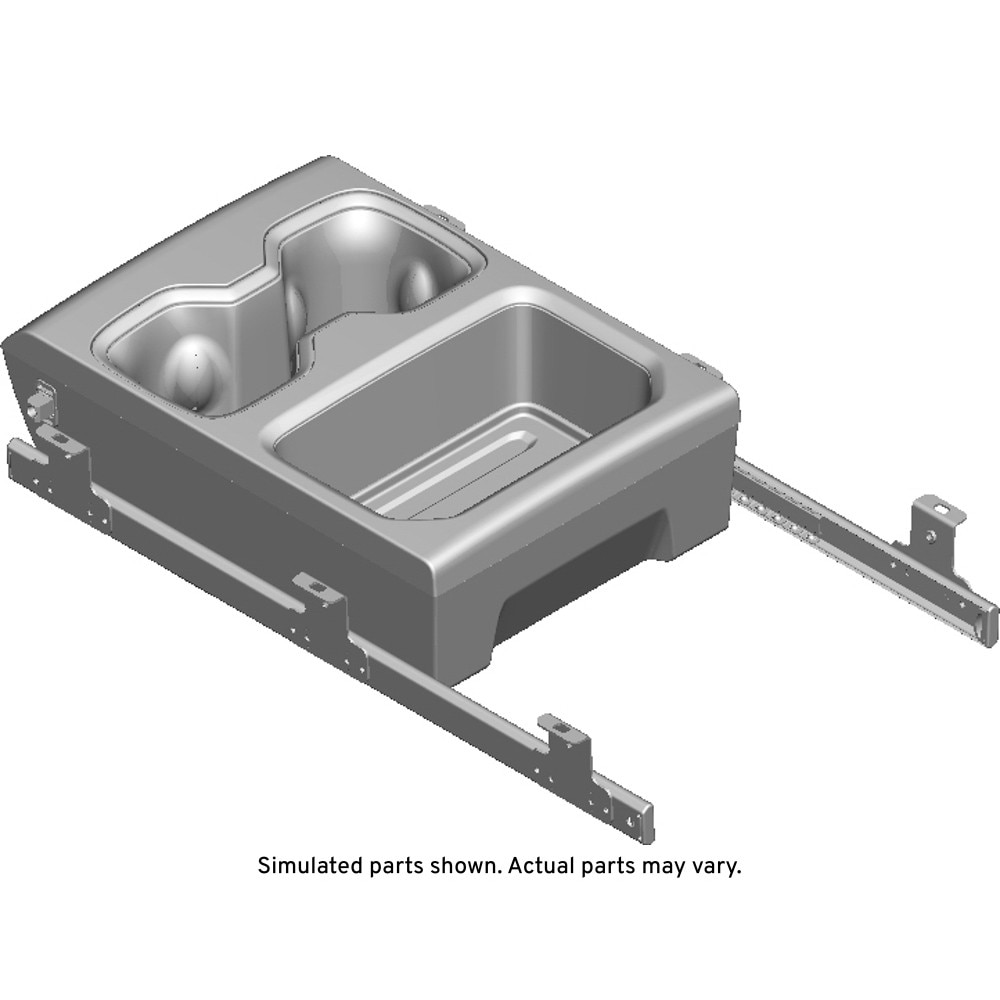 GM Genuine Parts Backen Black Front Floor Console Cup Holder