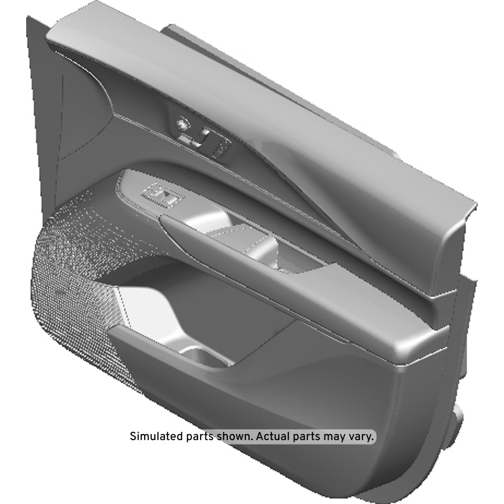 GM Genuine Parts Backen Black Front Passenger Side Door Trim