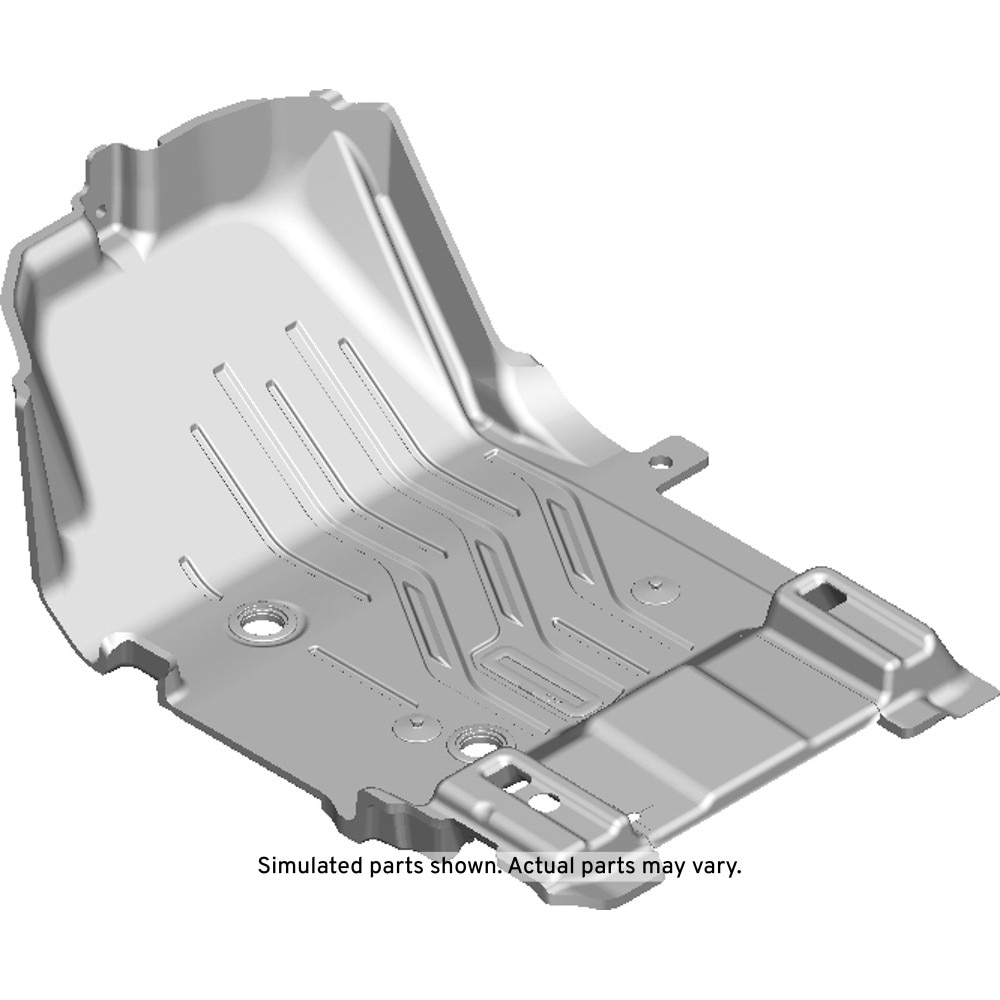 GM Genuine Parts Backen Black Front Floor Panel Passenger Side Mat