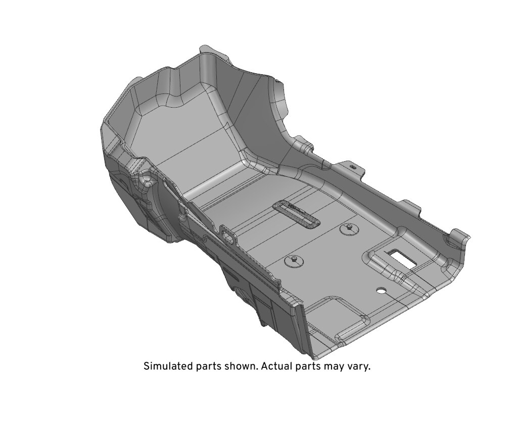 GM Genuine Parts Black Front Passenger Side Floor Panel Carpet