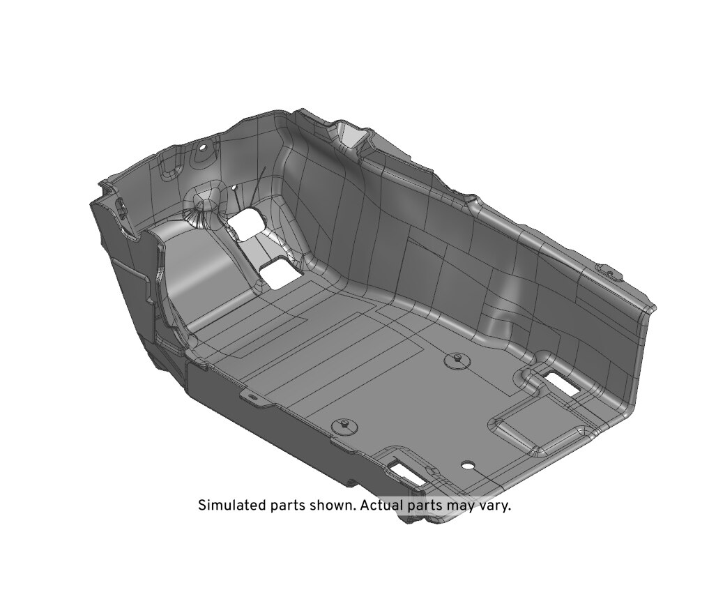 GM Genuine Parts Black Front Driver Side Floor Panel Carpet