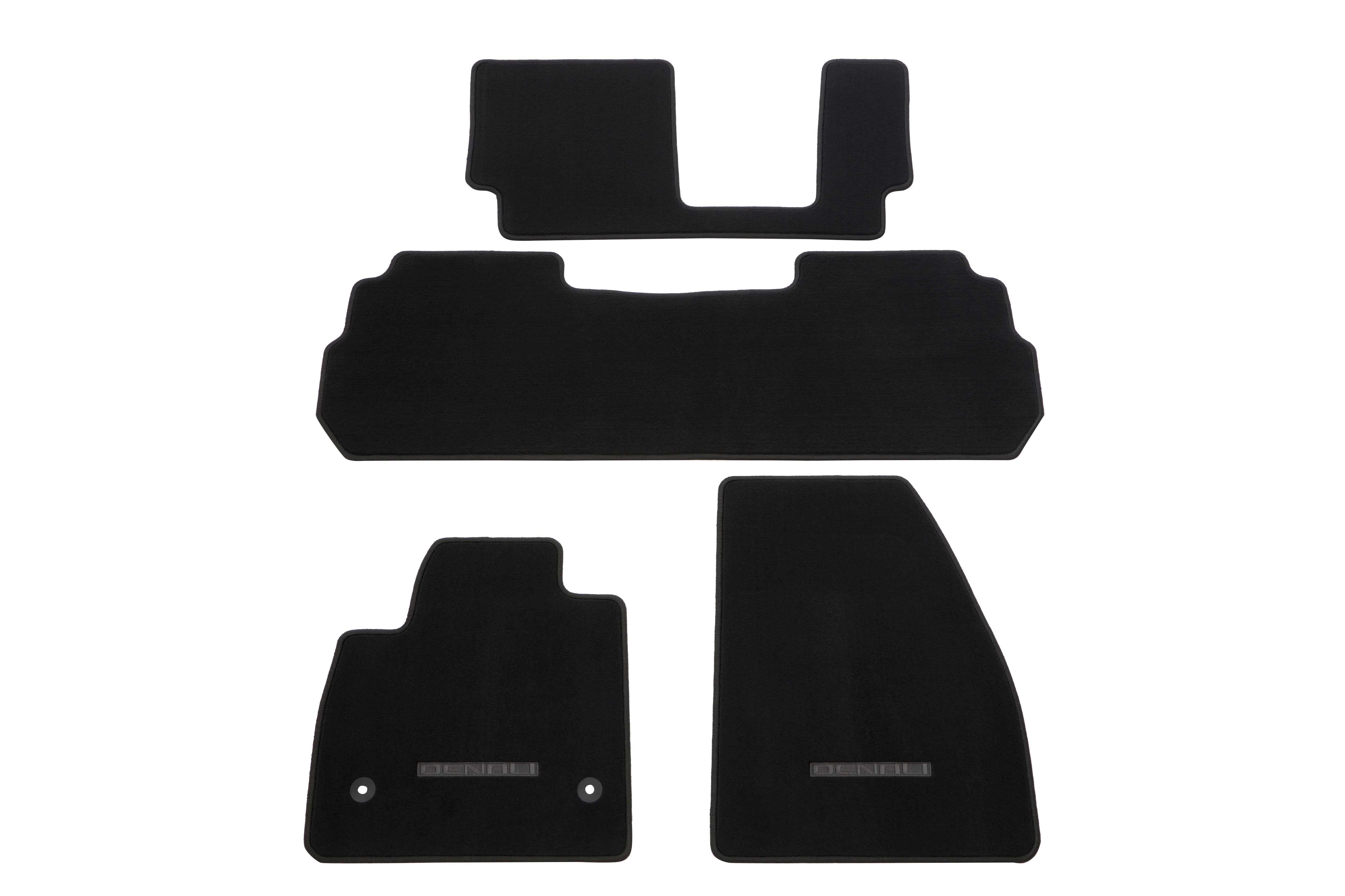 Second-Row Carpeted Floor Mats in Jet Black (for Models with Second-Row Bench Seat)